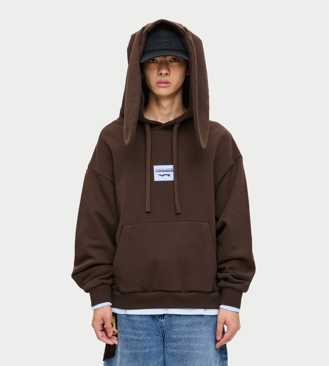 Rabbit Ears Hoody Brown