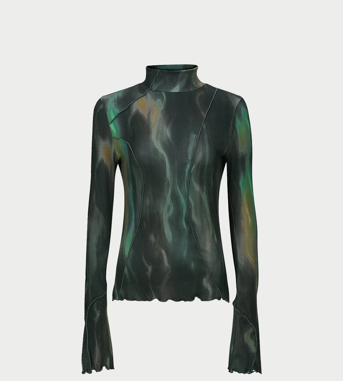 Cap Sleeve Sweater Layered Top Blk