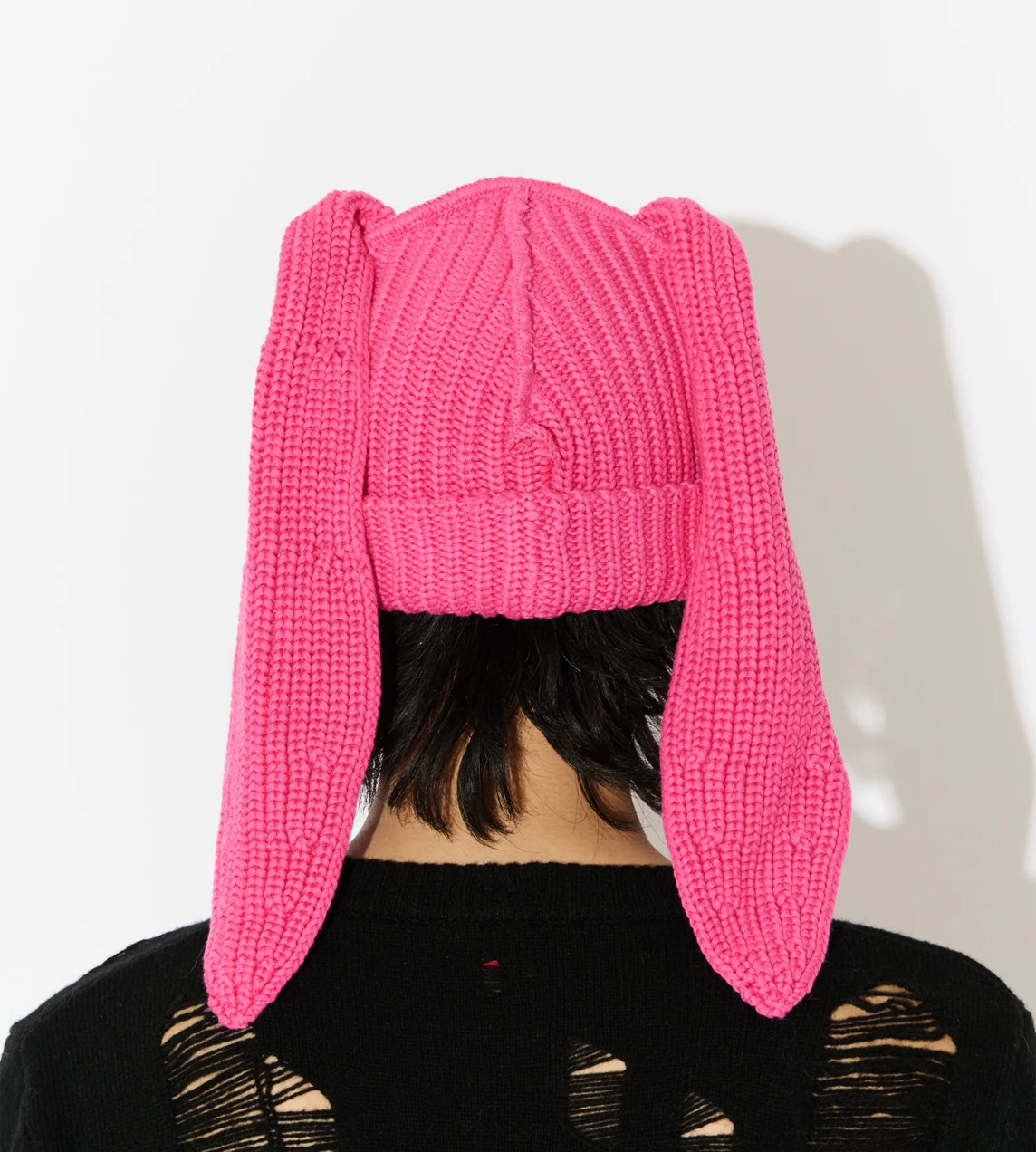 Chunky Rabbit Beanie Pink