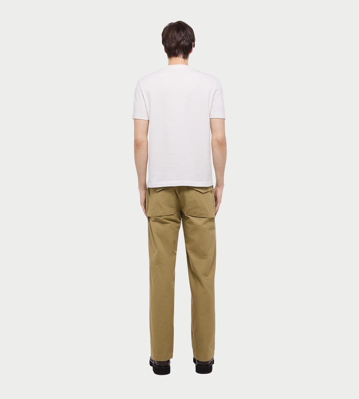 HELMUT LANG - Embossed Logo Tee White
