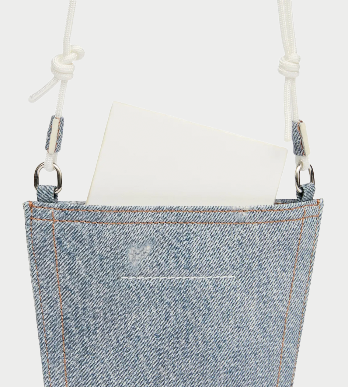 MM6 MAISON MARGIELA - Denim-effect Coated Shoulder Bag