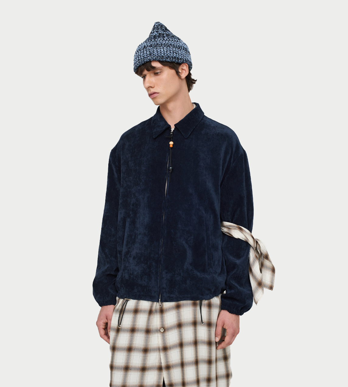 SONG FOR THE MUTE - Slim Coach Jacket Navy