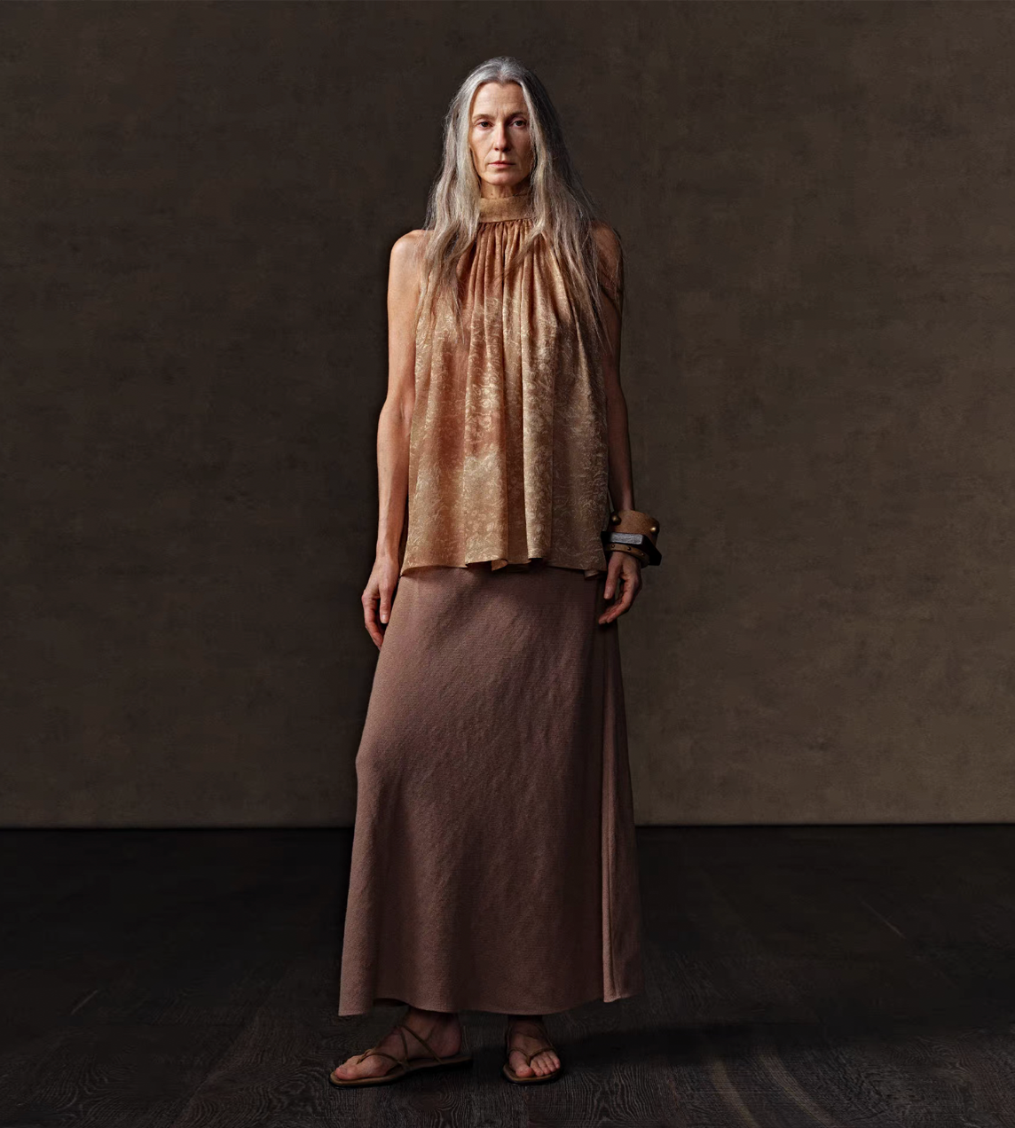 Brown Skirt Sand