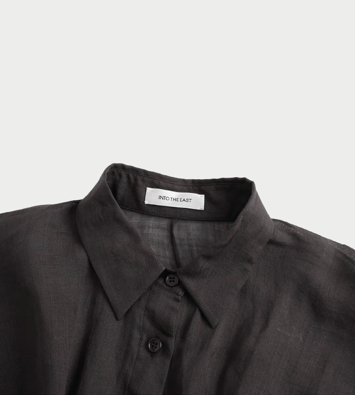 Ramie Twisted Shirt Coffee