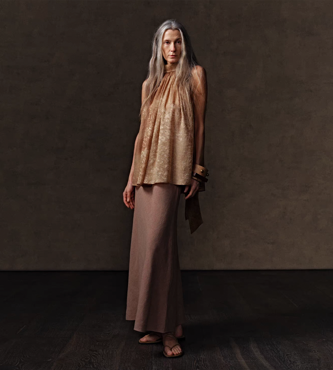 Brown Skirt Sand