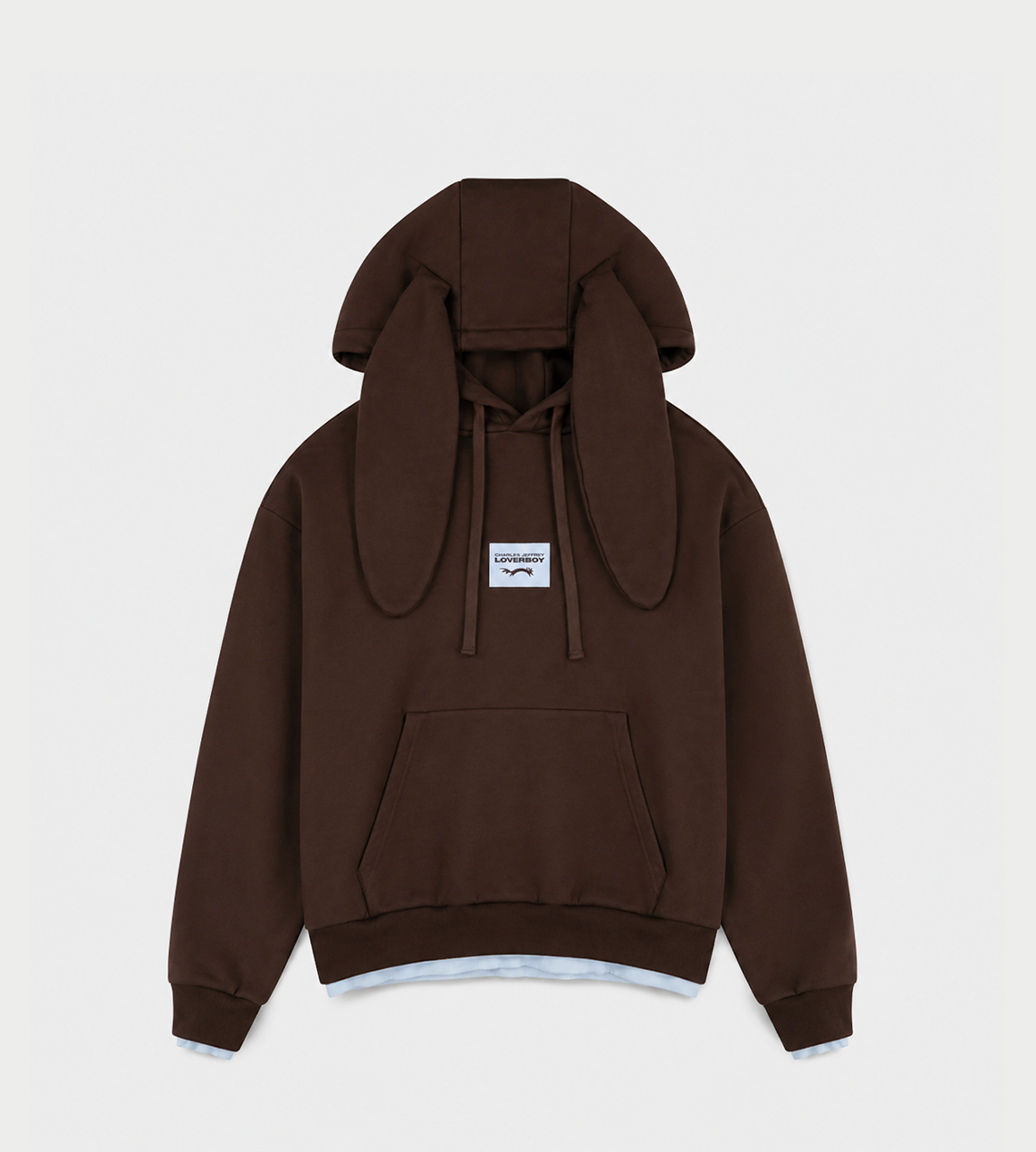CHARLES JEFFERY LOVERBOY - Rabbit ears hoody Brown