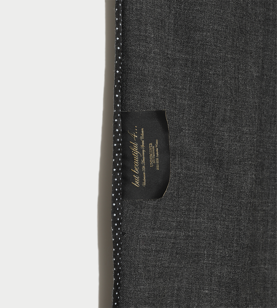 Wool Tailored Trousers Charcoal