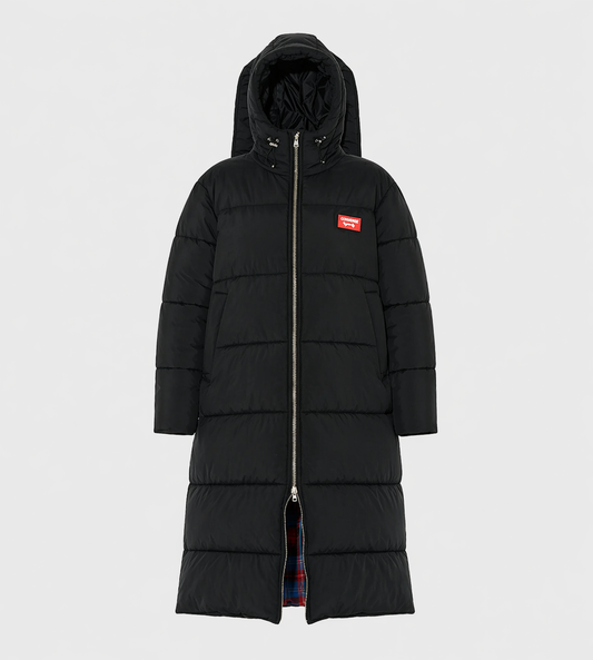 CHARLES JEFFERY LOVERBOY - Long Bunny Puffer Jacket Blk