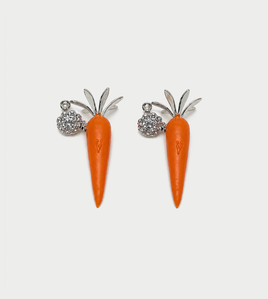 YVMIN - Carrot Gemstone Earring Orange (Pair)