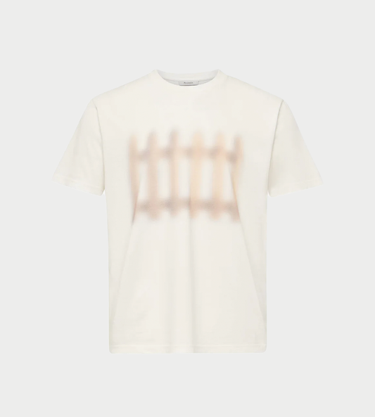 JW ANDERSON - Fence Printed Tee Ivory