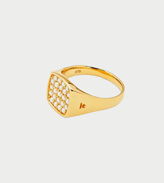 Tom Wood - Mini Oval Pearl Gold