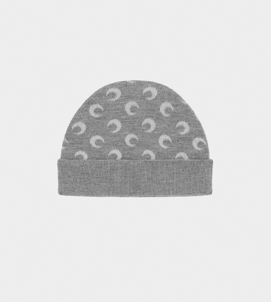 MARINE SERRE - Moon Jacquard Beanie Grey