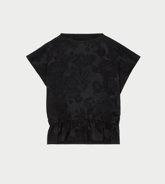 MM6 MAISON MARGIELA - Jacquard Short-sleeved Top Blk