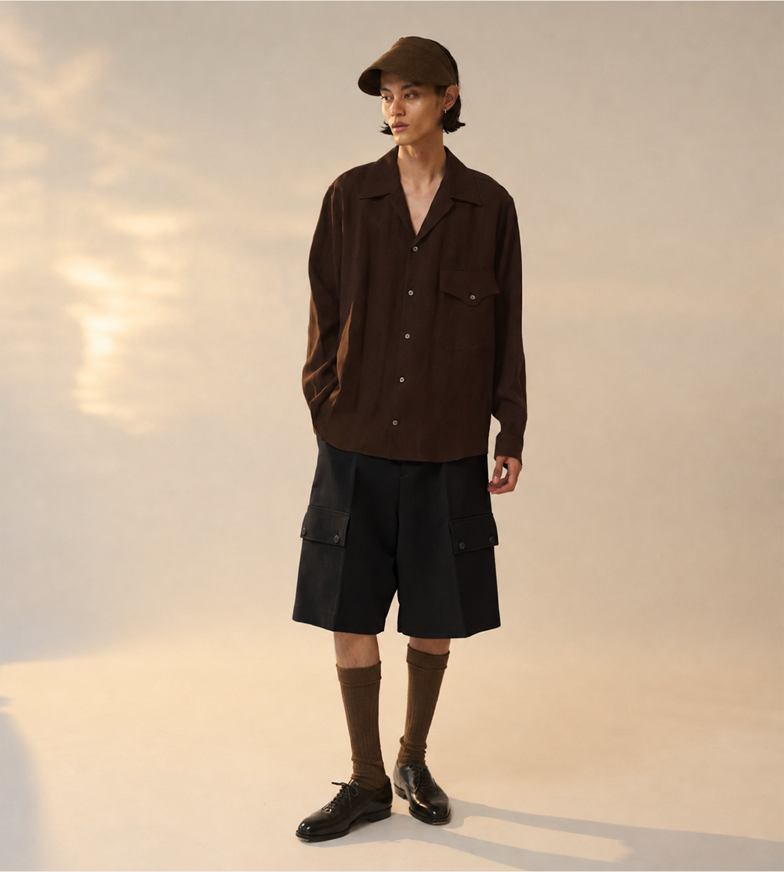 2x4 Cargo Pocket Half Pant Blk
