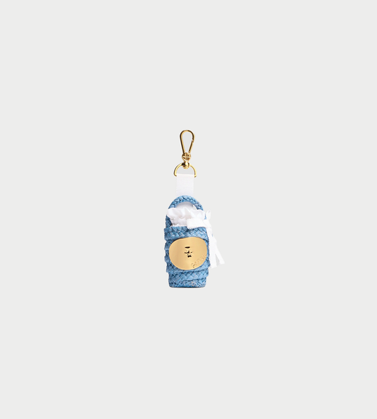 PATOU - Raffia Bag Charm Blue