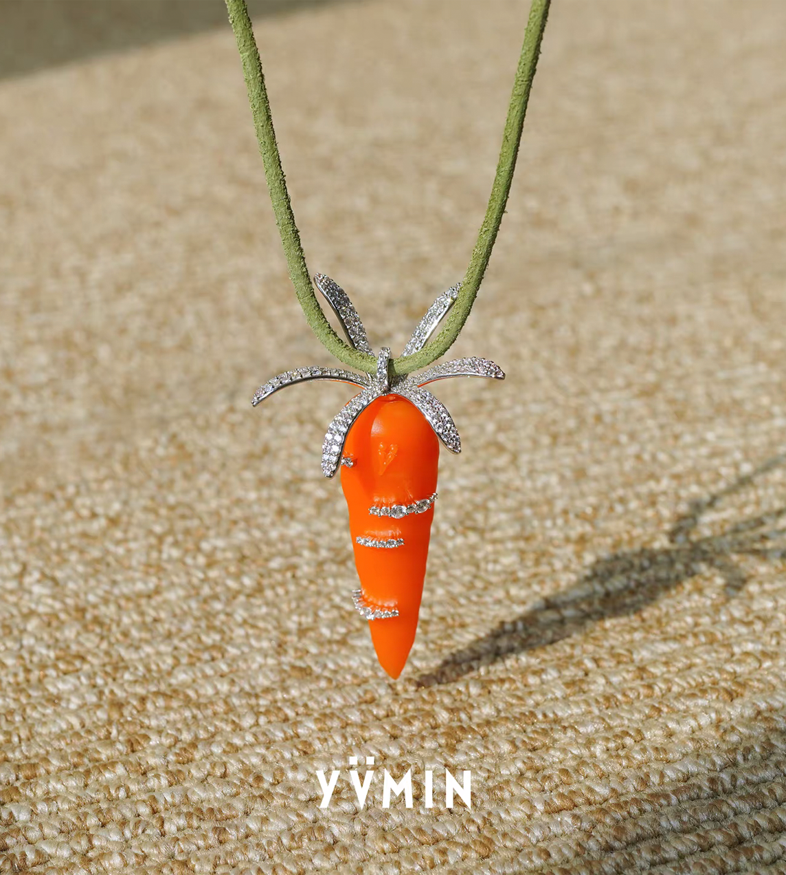 YVMIN - Carrot Zircon Necklace