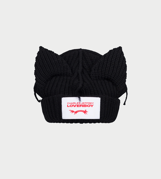 Chunky Ears Beanie Blk