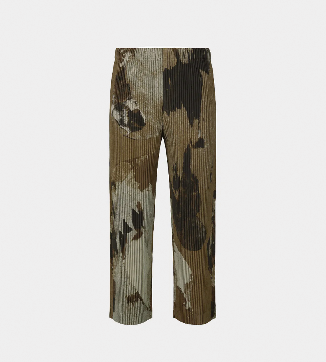 HOMME PLISSE ISSEY MIYAKE - Painted Stone Trousers Brown