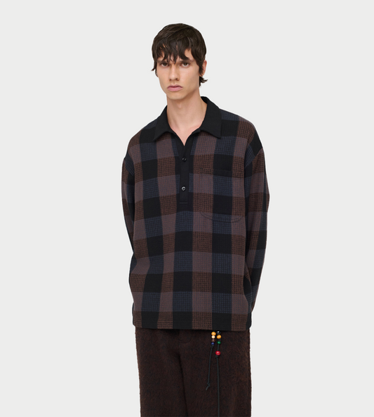 SONG FOR THE MUTE - L/S Polo Black