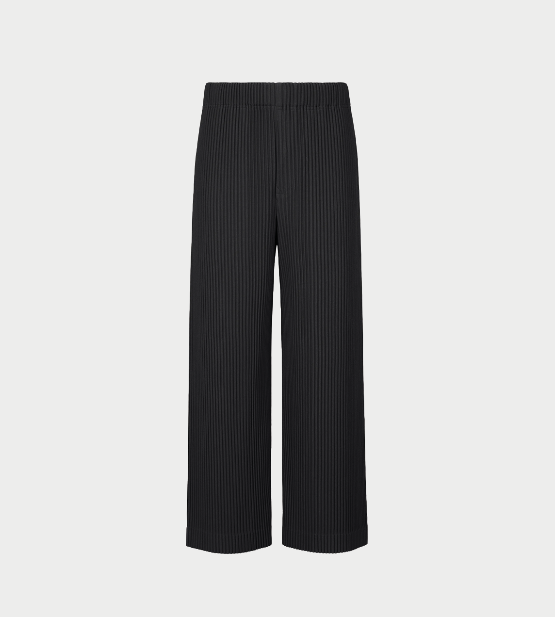 HOMME PLISSE ISSEY MIYAKE - Wide Leg Pleated Pants Blk