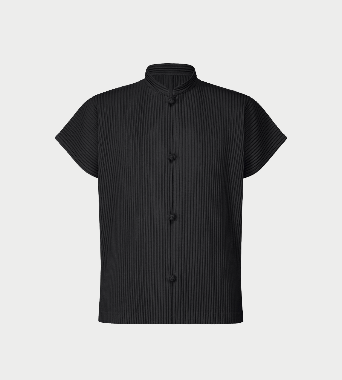 HOMME PLISSE ISSEY MIYAKE - MC Frog-button Shirt Black