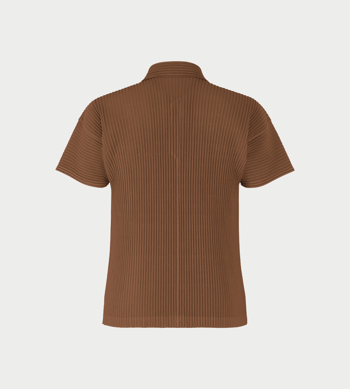HOMME PLISSE ISSEY MIYAKE - Color Pleated Polo Anchor Brown