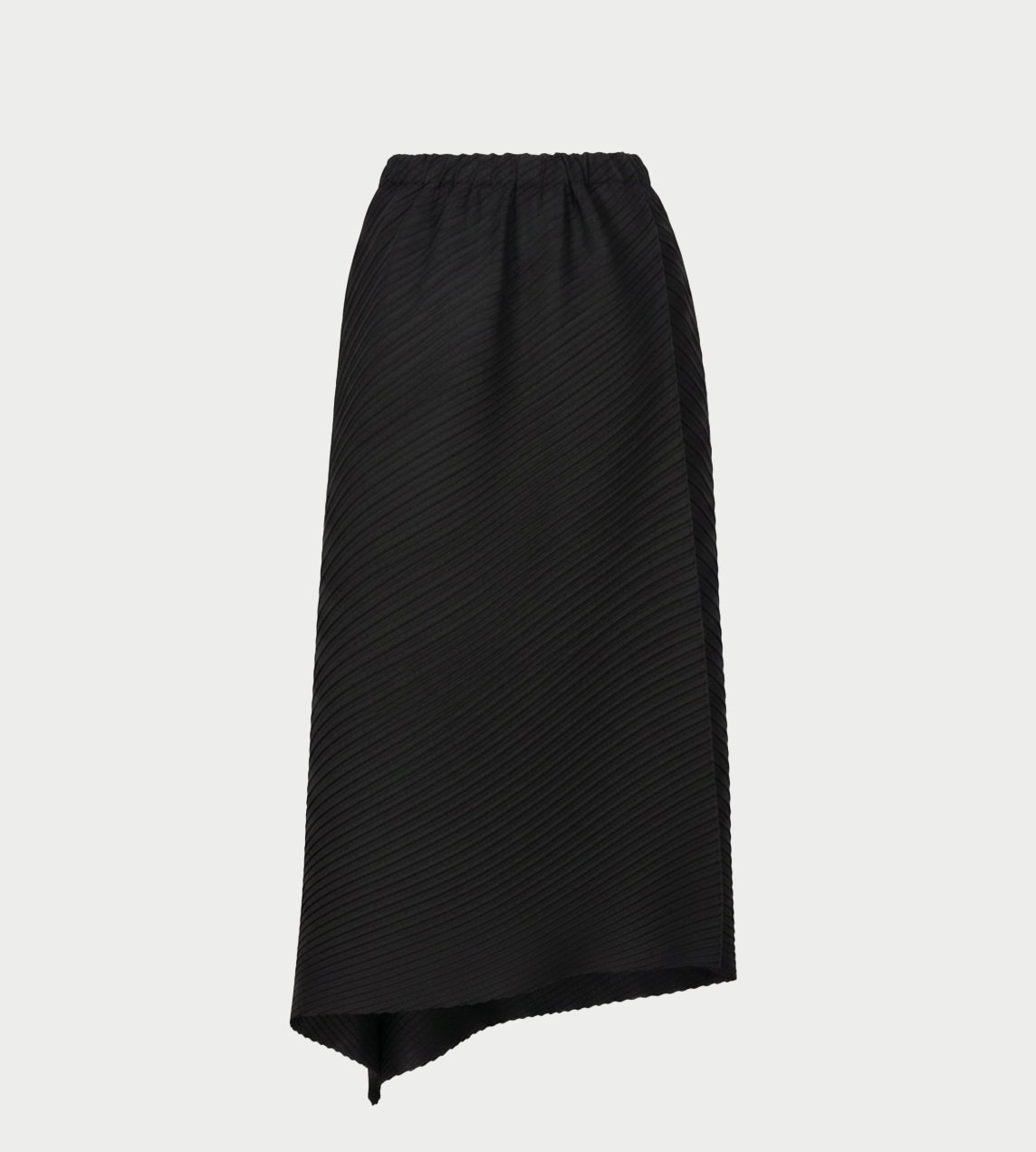 ISSEY MIYAKE - Plaster Pleats Solid Skirt Blk