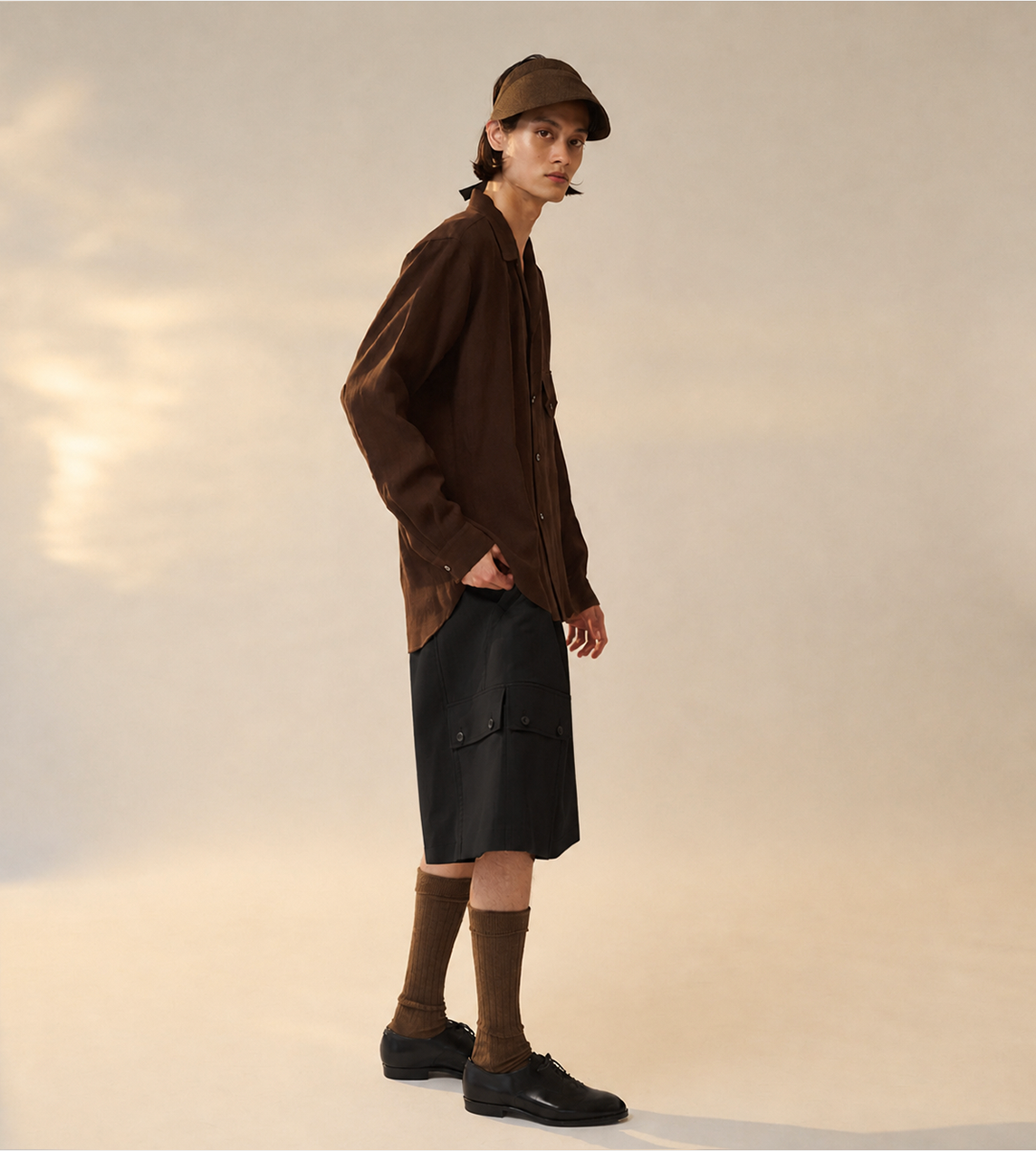 2x4 Cargo Pocket Half Pant Blk