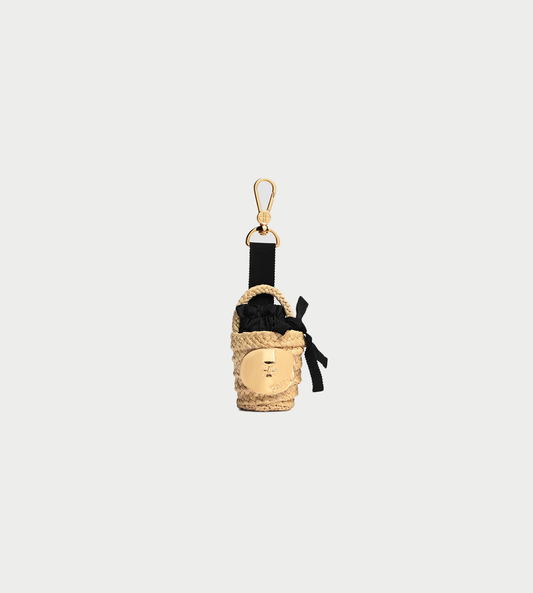 PATOU - Raffia Bag Charm Vanilla 