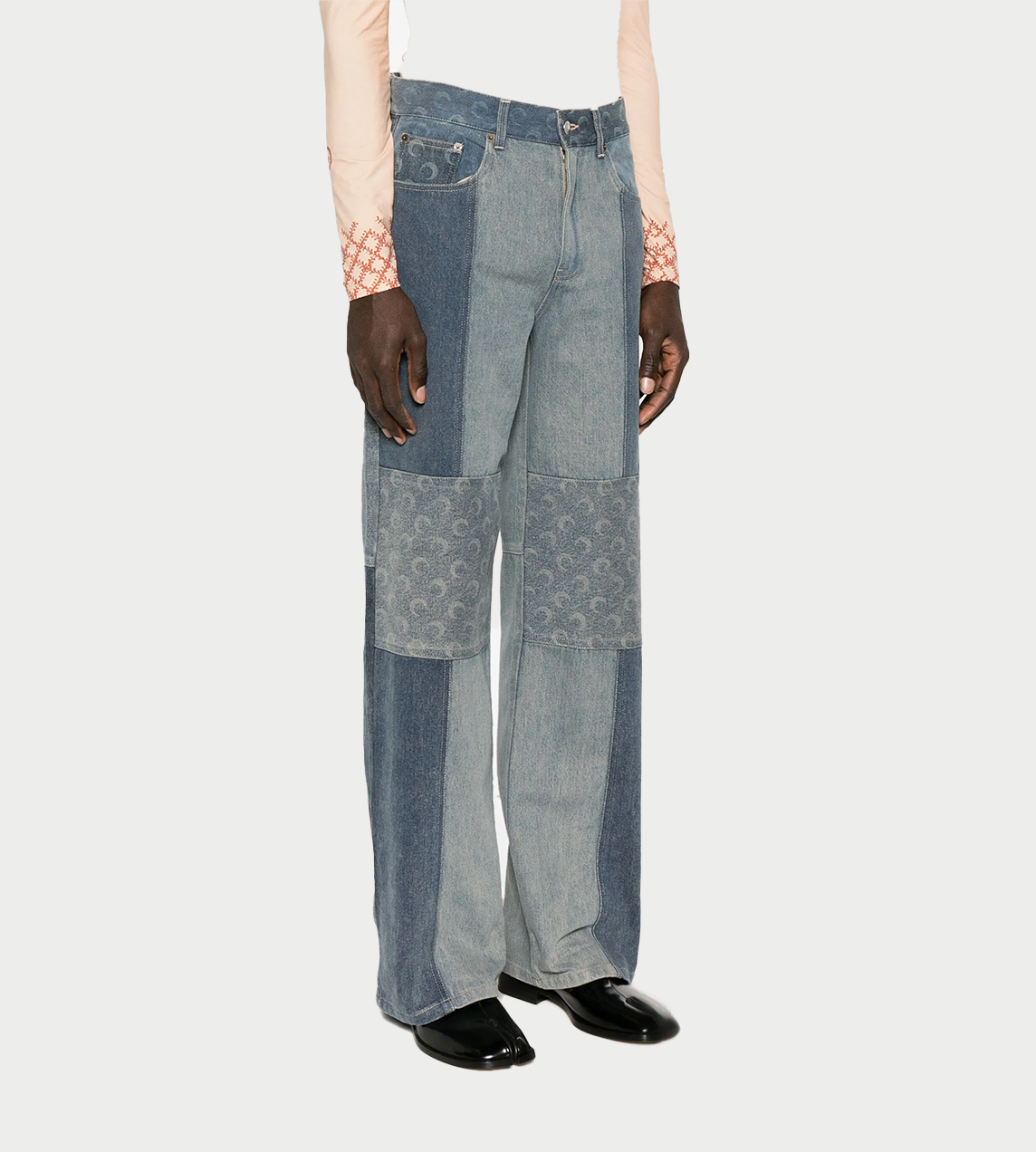 Marine Serre - REGEN Straight Leg Denim Grey