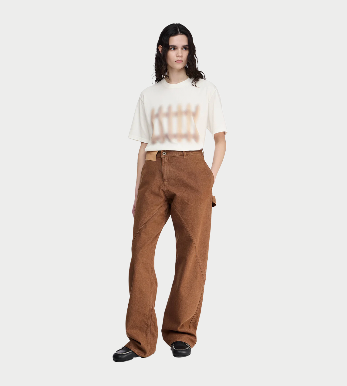 JW ANDERSON - Fence Printed Tee Ivory