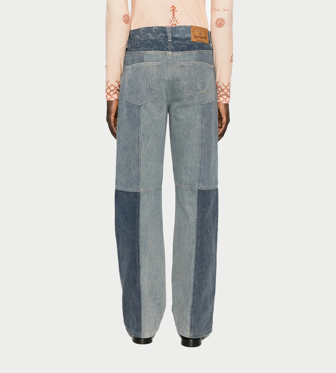 Marine Serre - REGEN Straight Leg Denim Grey