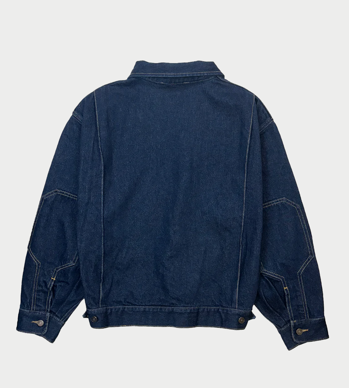 Geometric Canvas Jacket Dark Blue