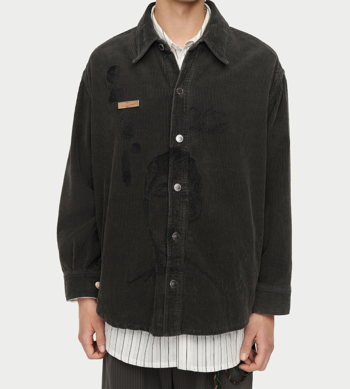 SONG FOR THE MUTE - "Yawning Kid" Shirt Jacket Petrol Fade Out
