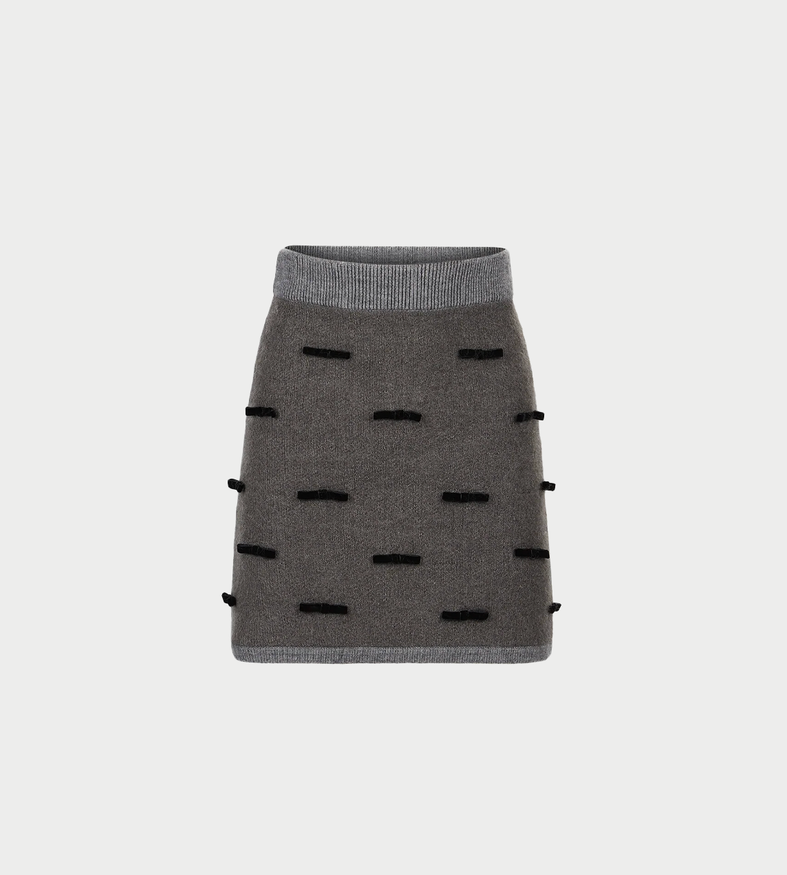 NINA RICCI - Mini Knit Skirt Grey