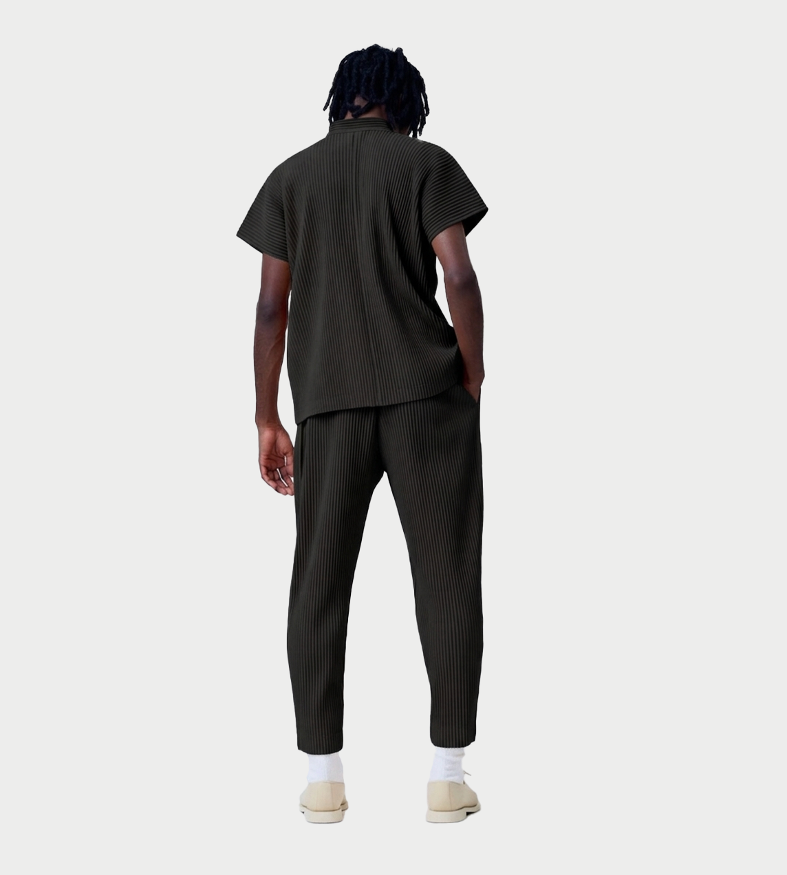 HOMME PLISSE ISSEY MIYAKE - MC Frog-button Shirt Black