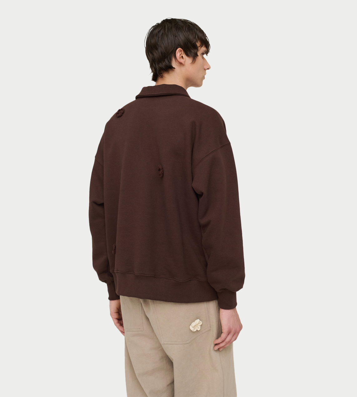 Daisy Quarter-zip Jumper Charcoal