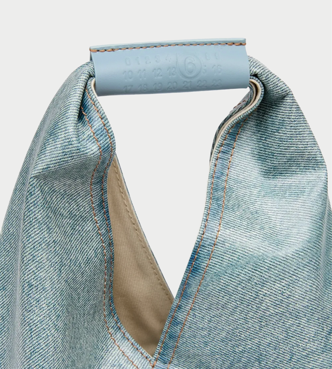 MM6 MAISON MARGIELA - Denim-effect Coated Japanese Handbag