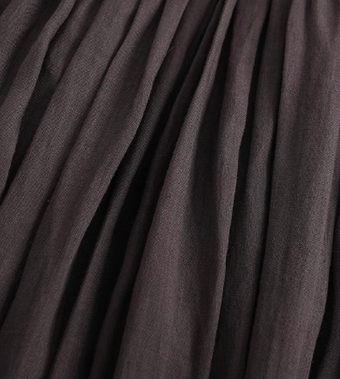 Thinly Pleated Skirt Coffee