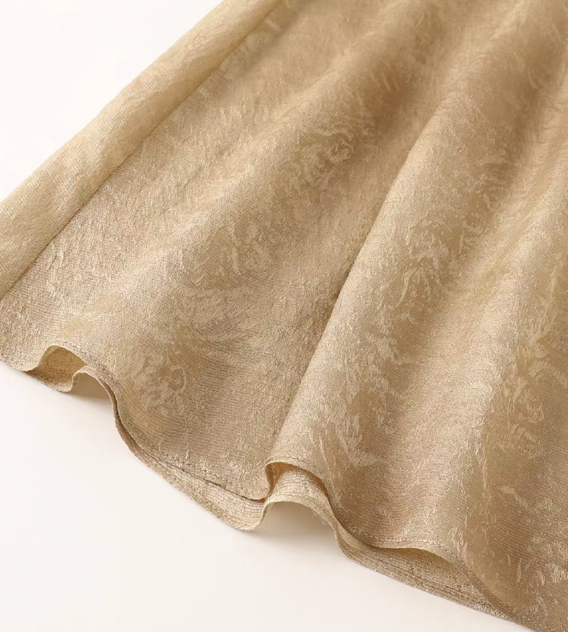 Jacquard Scarf Sleeveless Top Champagne