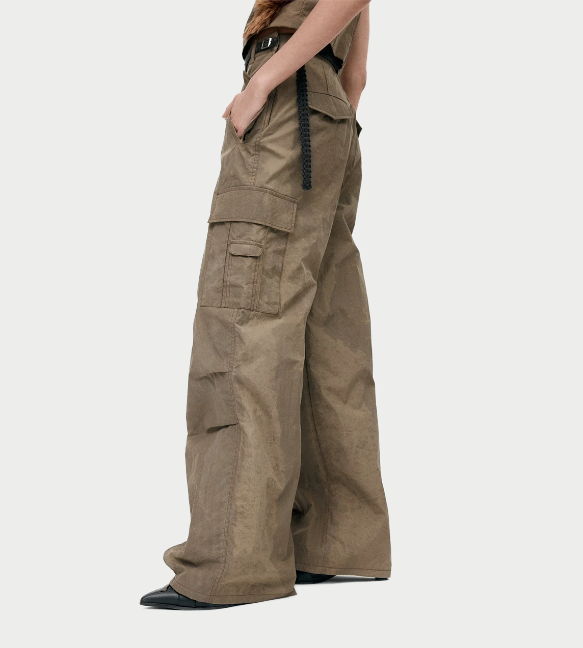 ANDERSSON BELL - Cargo Wrap Pants Taupe