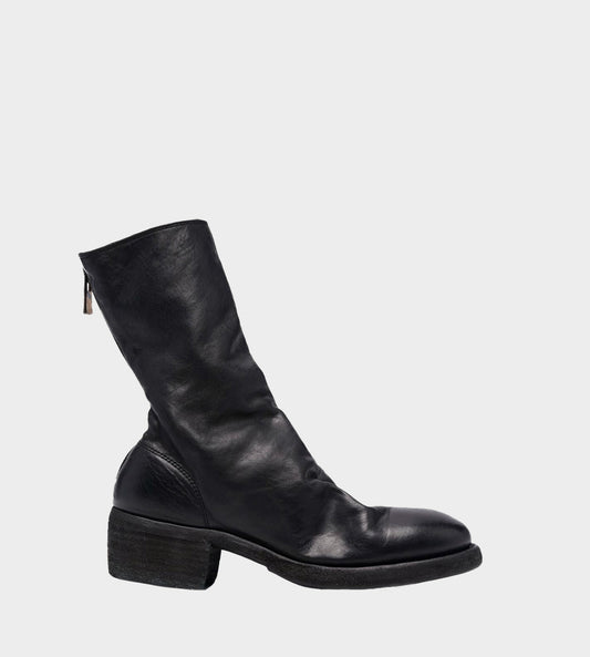 Guidi - 788Z Back Zip Mid Boots Black