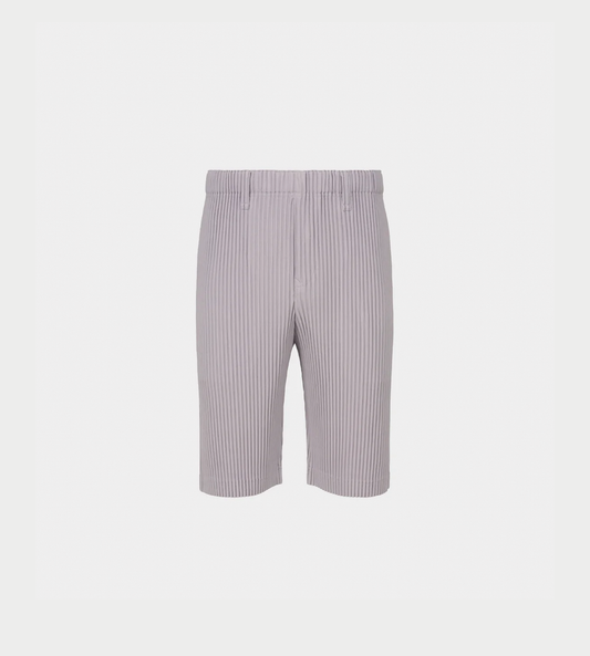 HOMME PLISSE ISSEY MIYAKE - Tailored Pleated Shorts Cloud Gray