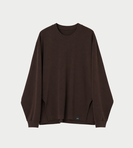UJOH - Long Sleeve BOX T Chocolate