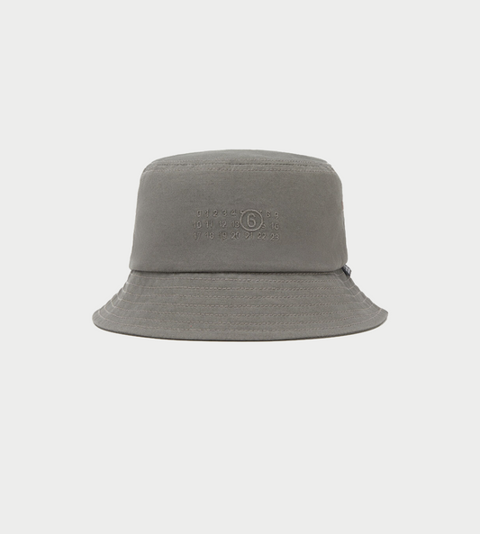 MM6 MAISON MARGIELA - Cotton Canvas Bucket Hat Grey