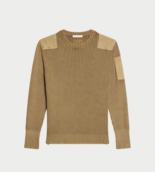 HELMUT LANG - Military Sweater Khaki