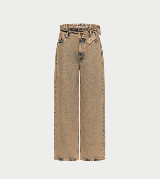 Y/PROJECT - Multi Waistband Jeans Beige
