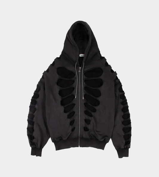 AVAVAV - Tim Shoulderless Hoodie Cut-out Blk