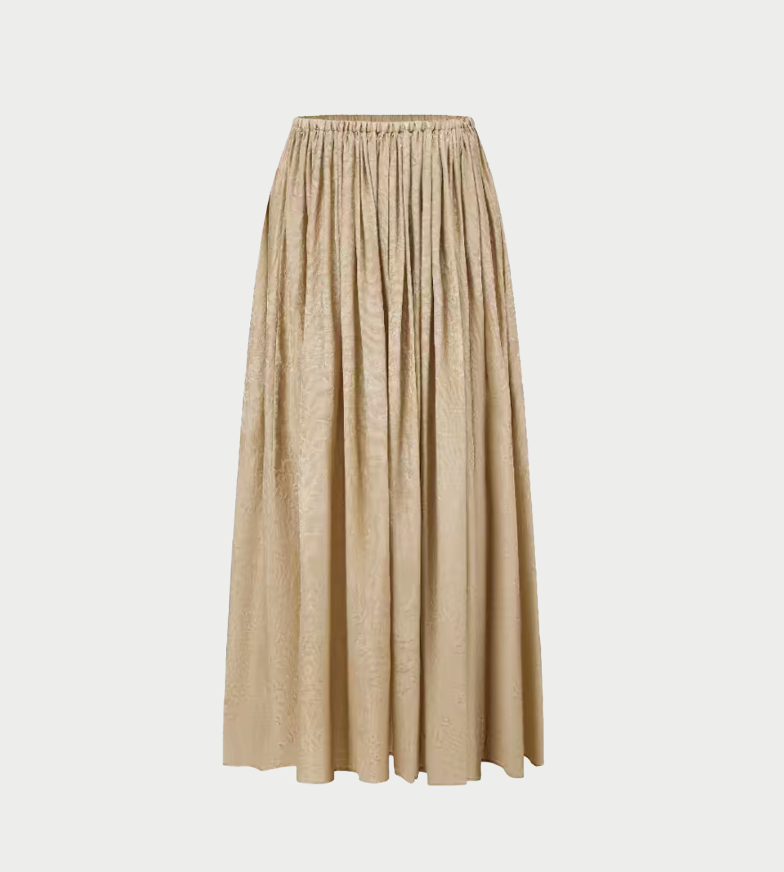Jacquard Ruched Skirt Champagne
