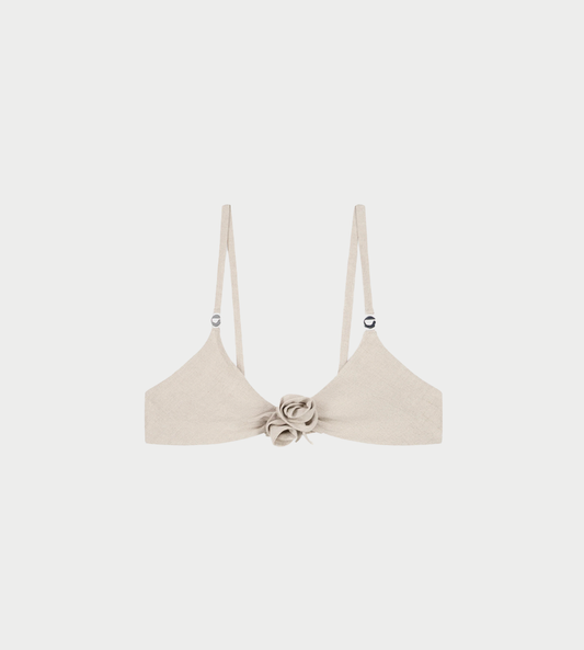 COPERNI - Flower Bikini Top Beige